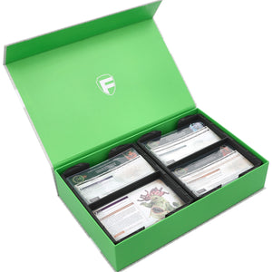 Feldherr Magnetic Box green for Warhammer Age of Sigmar: Warscroll Cards (70 x 121 mm)