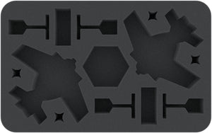 Vassoio in schiuma HSMEUF040BO Feldherr per Aeronautica Imperialis: Ork Air Waaagh! - Grot Bommers