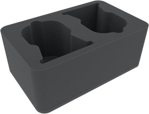 HSMEWB105BO 105 mm Half-Size foam tray with 2 compartments