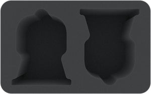 HSMEWB105BO 105 mm Half-Size foam tray with 2 compartments