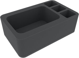 HSMENI085BO 85 mm Half-Size foam tray with 4 compartments