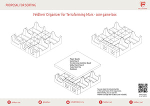 Feldherr Organizer Insert per Terraforming Mars - scatola del gioco principale