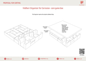 Feldherr Organizer Insert for Corrosion - core game box