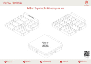 Feldherr Organizer Insert for IKI - core game box