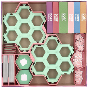 Feldherr Organizer Insert incl. soportes para fichas para Dorfromantik: Sakura - caja de juego de mesa