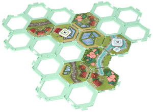 Feldherr Organizer Insert incl. soportes para fichas para Dorfromantik: Sakura - caja de juego de mesa