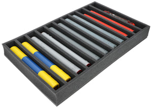 EU065A002 Feldherr foam insert for model railway - H0 scale - 11 compartments - for upright storage