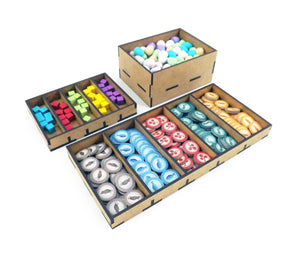 Organizador de juegos de mesa para Wingspan y la expansión europea